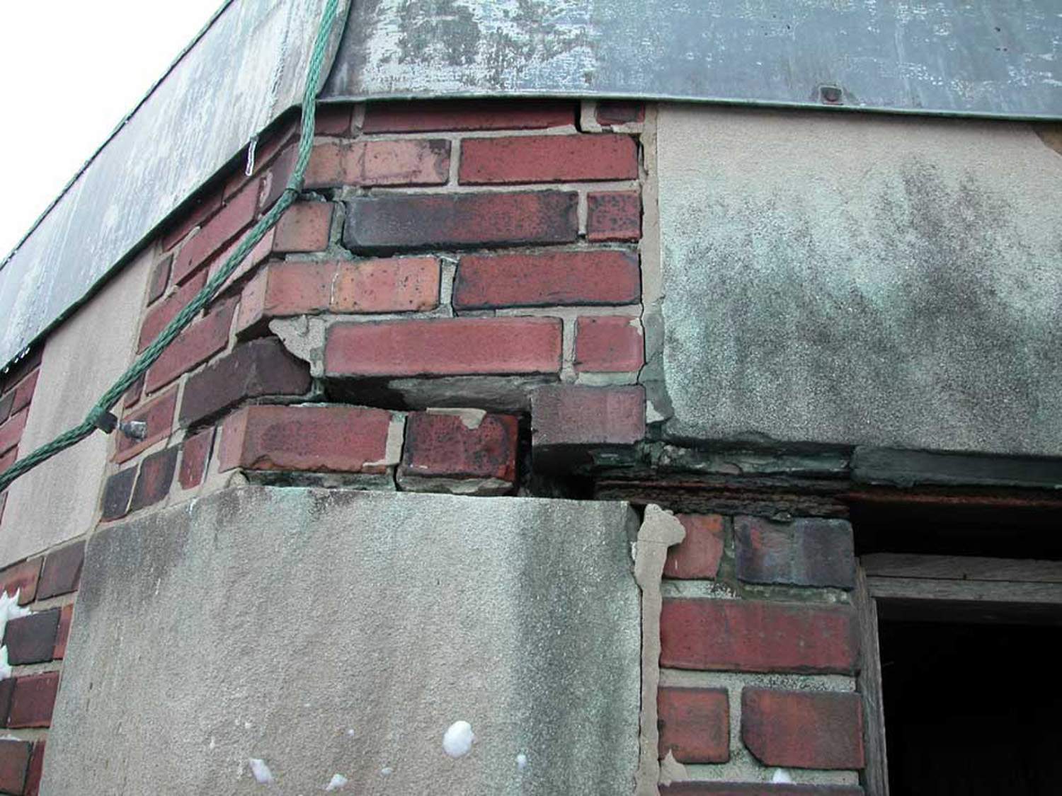 Chicago Theological Seminary commercial building restoration - Lantern brickwork at door